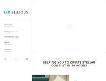Tablet Screenshot of copylicious.com